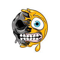 MELTING EMOJI SKULLS